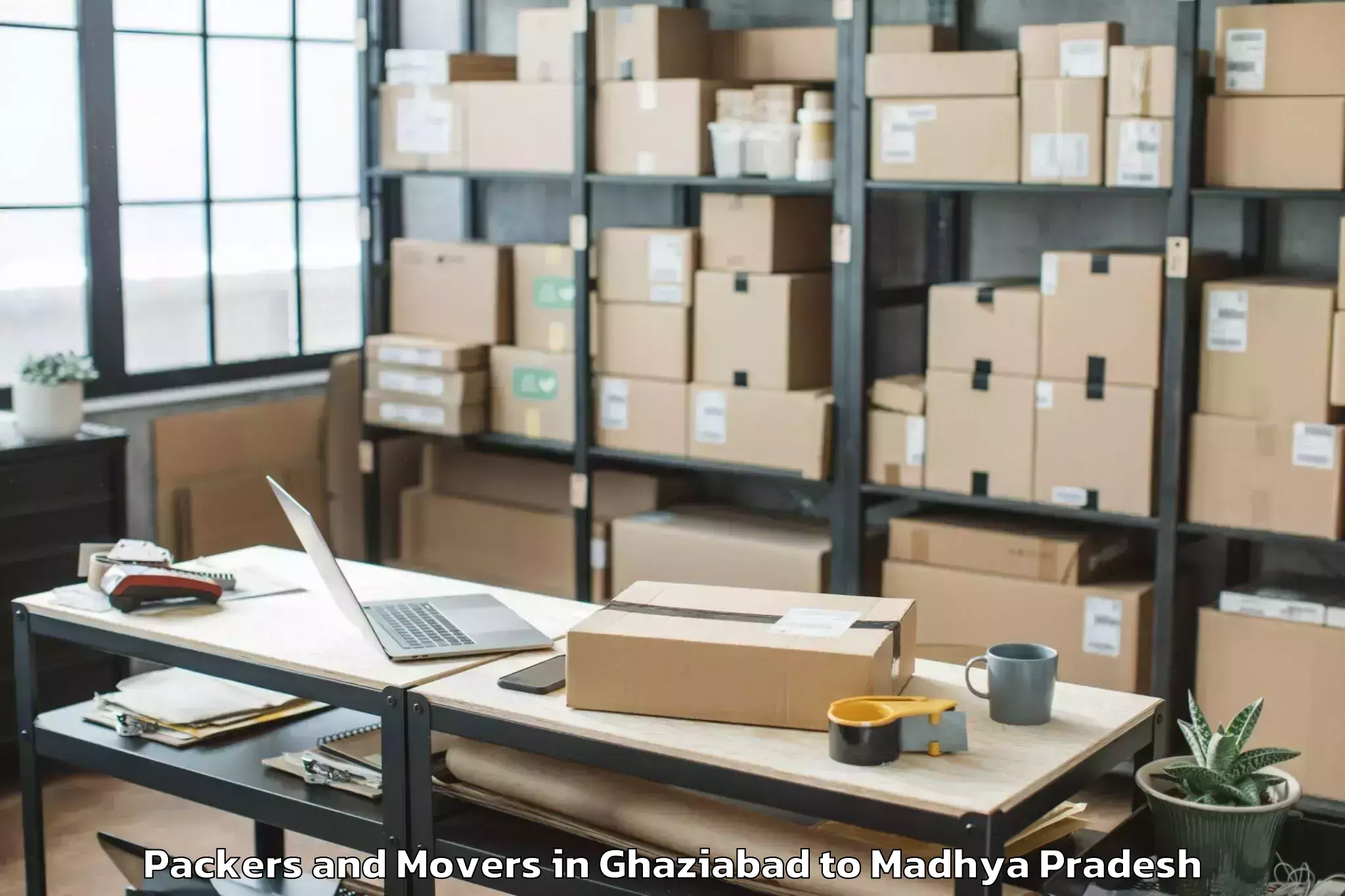 Top Ghaziabad to Saugor Packers And Movers Available